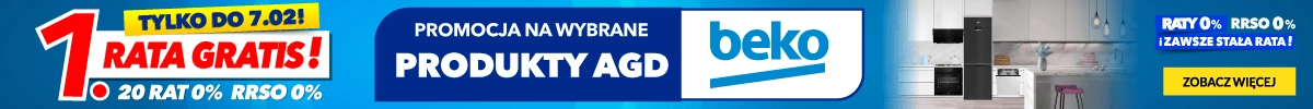 AGD -  Beko- 1 rata gratis 0125 - baner główny belka 1024x85